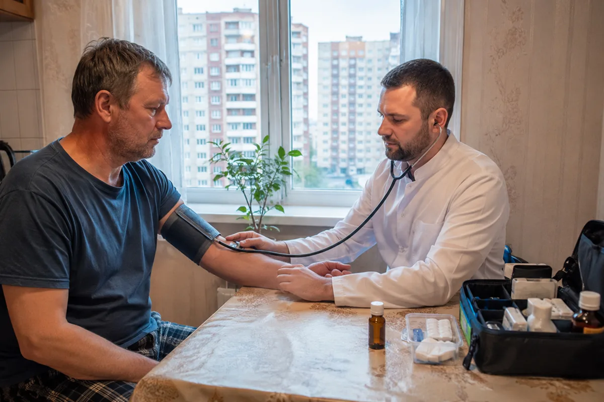 Медицинский персонал в клинике